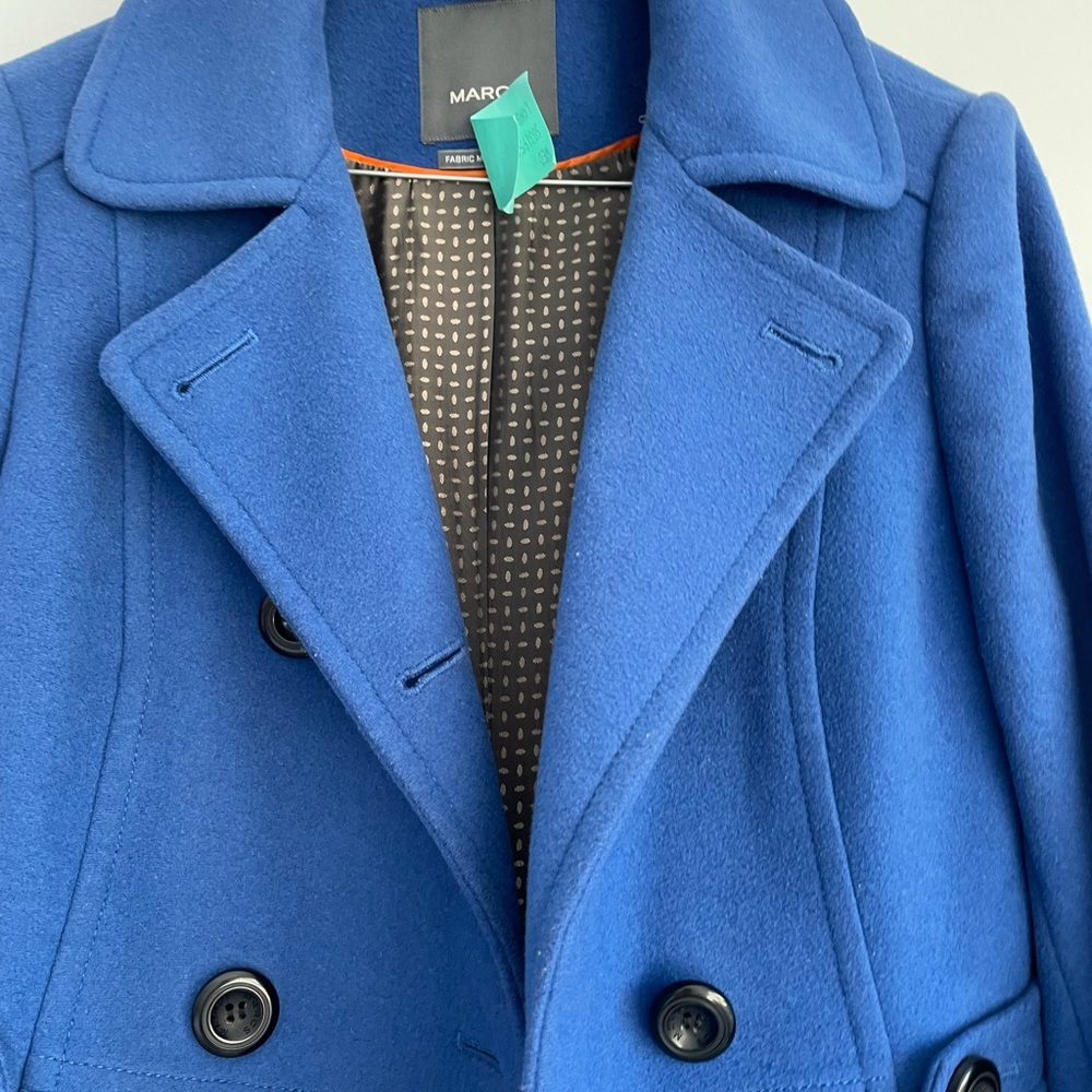 Marcs royal blue wool Jacket coat | size 8 | dry cleaned - Picture 3 of 10